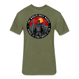 Character #96 Fitted Cotton/Poly T-Shirt by Next Level - heather military green