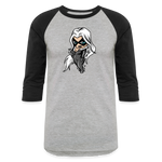 Character #99 Baseball T-Shirt - heather gray/black