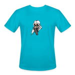 Character #99 Men’s Moisture Wicking Performance T-Shirt - turquoise